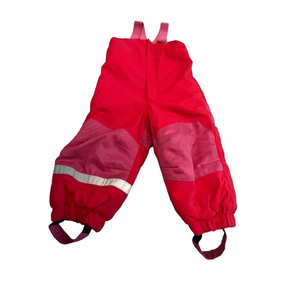 H&M Overall Ski/Snow Suit 12-18 Months Only Used Once Pink/Red Adjustable - Picture 9 of 13